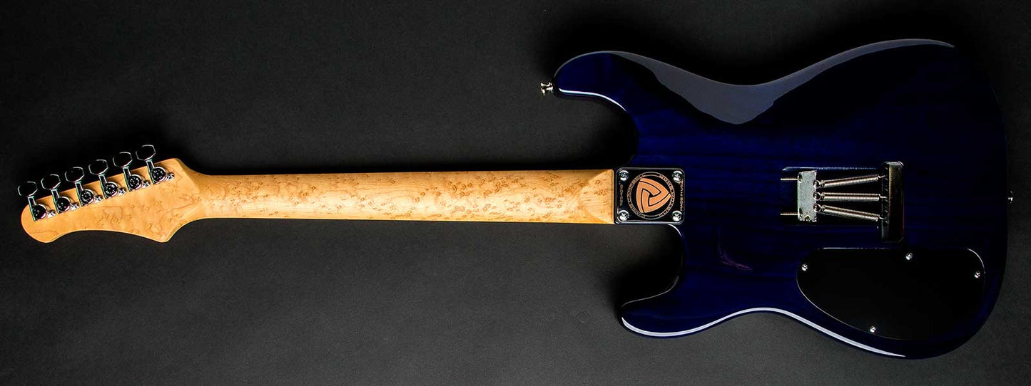 Chris Campbell Guitars Custom Shop Modern Dragonburst Presentation Quilt