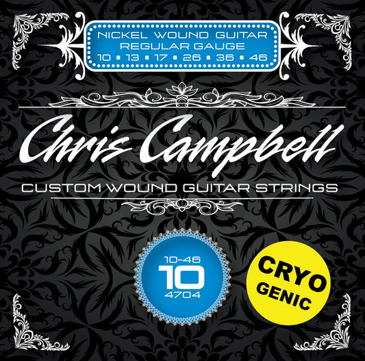 Chris Campbell Custom Cryogenic Nickel Steel Electric Guitar Strings