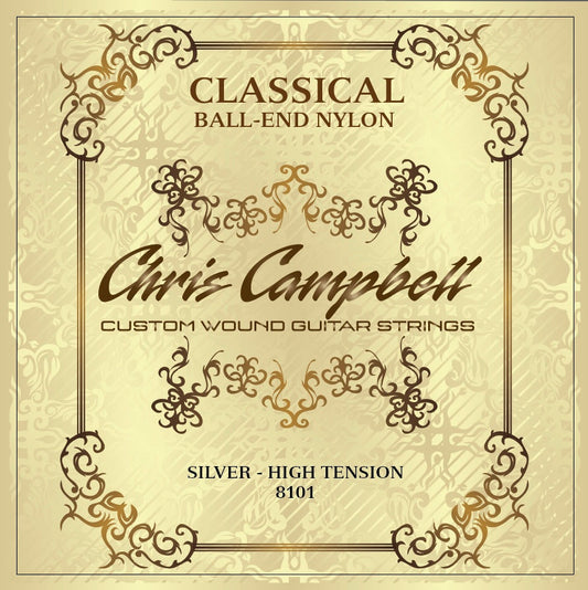 Chris Campbell Custom Classical Nylon Silver Med-High Tension Ball End Strings
