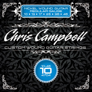 Chris Campbell Custom Nickel Steel Electric Guitar Strings