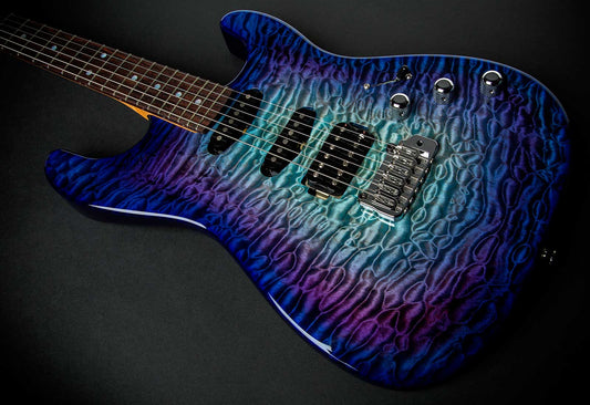 Chris Campbell Guitars Custom Shop Modern Dragonburst Presentation Quilt