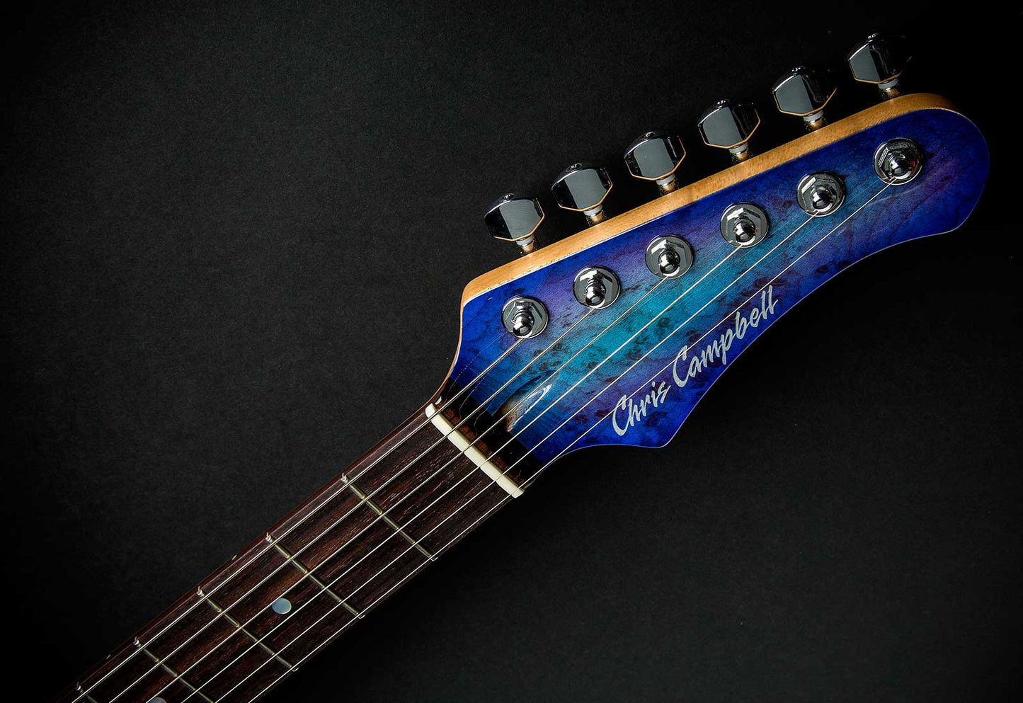 Chris Campbell Guitars Custom Shop Modern Dragonburst Presentation Quilt